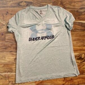 Under Armour Sky Blue V-Neck Tee